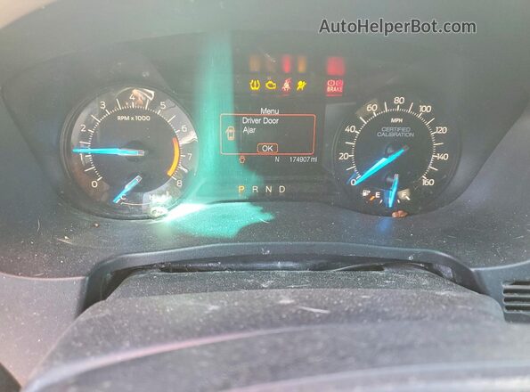 1FM5K8AR1GGC08445 2016 FORD EXPLORER White Instrument cluster view