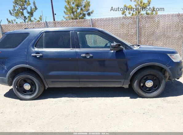 1FM5K8AR1GGD05791 2016 FORD UTILITY POLICE INTERCEPTOR Blue Սալոնի հետևի տեսք
