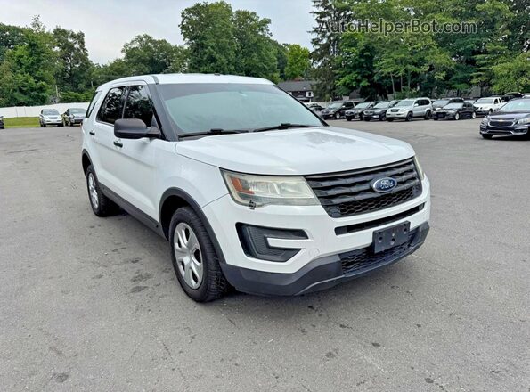 1FM5K8AR1GGD30237 2016 FORD EXPLORER White Przód prawy