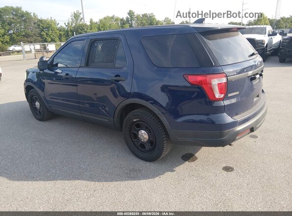1FM5K8AR1JGC88000 2018 FORD POLICE INTERCEPTOR Blue Հետևի ձախ