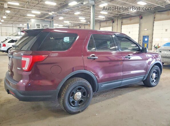 1FM5K8AR1KGA65067 2019 FORD EXPLORER Maroon უკანა მარჯვენა