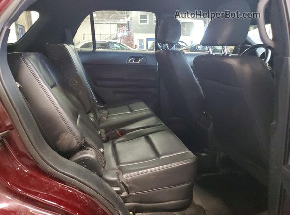 1FM5K8AR1KGA65067 2019 FORD EXPLORER Maroon უკანა სალონის ხედი