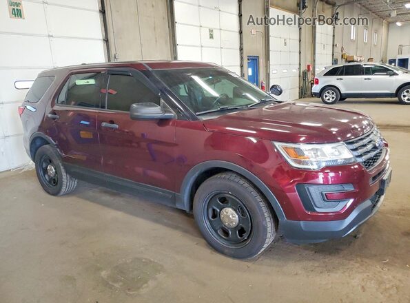 1FM5K8AR1KGA65067 2019 FORD EXPLORER Maroon წინა მარჯვენა