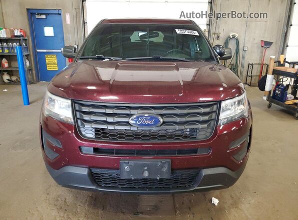 1FM5K8AR1KGA65067 2019 FORD EXPLORER Maroon წინა ხედი