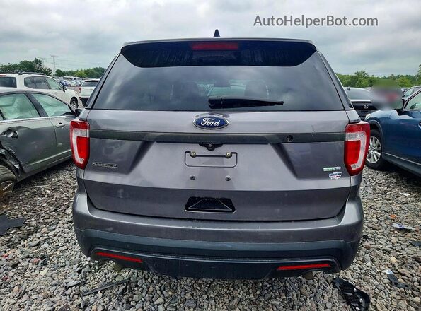 1FM5K8AR2GGC26050 2016 FORD EXPLORER Gray უკანა ხედი
