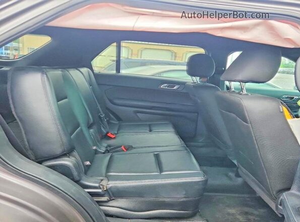 1FM5K8AR2GGC26050 2016 FORD EXPLORER Gray უკანა სავარძლების ხედი