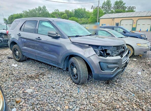 1FM5K8AR2GGC26050 2016 FORD EXPLORER Gray წინა მარჯვენა
