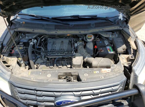 1FM5K8AR2GGD05508 2016 FORD EXPLORER Black Engine compartment view
