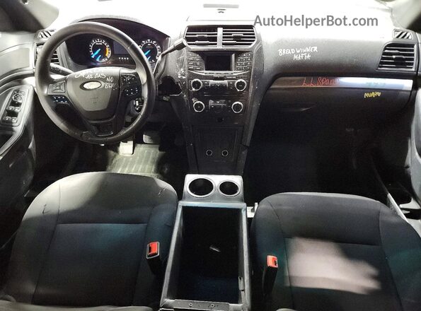 1FM5K8AR2HGA24567 2017 FORD EXPLORER White Dashboard view