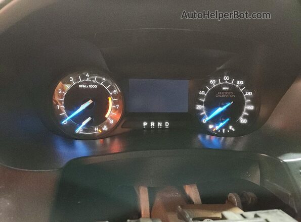 1FM5K8AR2HGA24567 2017 FORD EXPLORER White Instrument cluster view