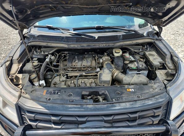 1FM5K8AR2HGD93929 2017 FORD EXPLORER Черный Вид подкапотного пространства