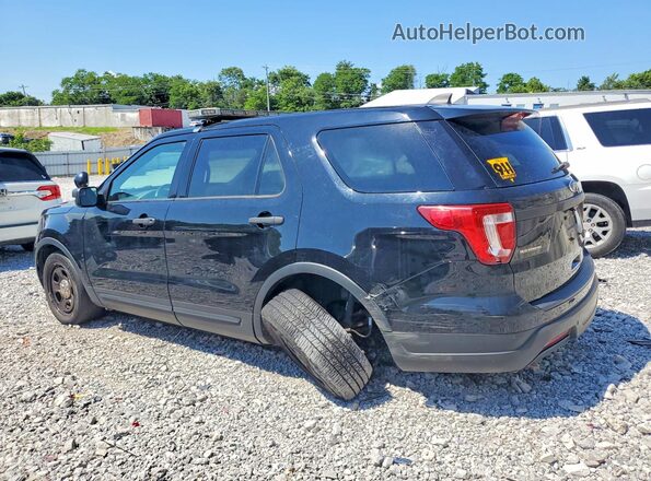 1FM5K8AR2JGC35385 2018 FORD EXPLORER Black Trasero izquierdo