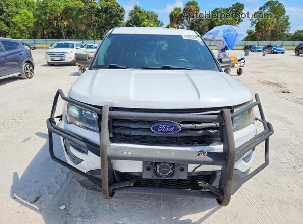 1FM5K8AR2JGC42725 2018 FORD EXPLORER White წინა ხედი