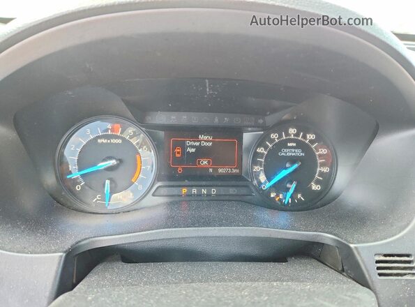 1FM5K8AR2JGC42725 2018 FORD EXPLORER White ხელსაწყოთა პანელის ხედი