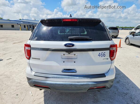 1FM5K8AR2JGC42725 2018 FORD EXPLORER White უკანა ხედი