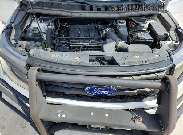 1FM5K8AR2JGC42725 2018 FORD EXPLORER White ძრავის განყოფილების ხედი