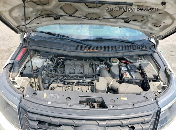 1FM5K8AR2JGC74980 2018 FORD EXPLORER White Engine compartment view