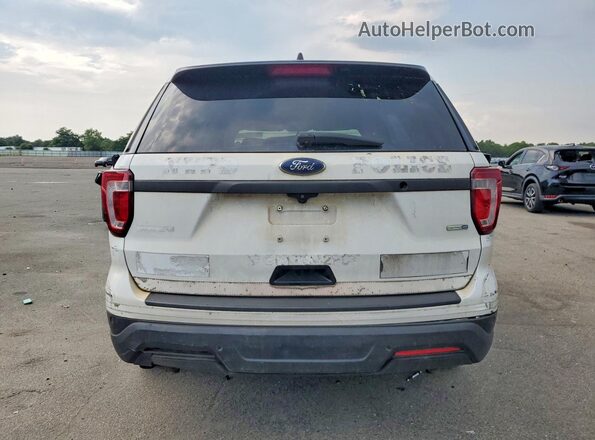 1FM5K8AR2JGC74980 2018 FORD EXPLORER White Rear view