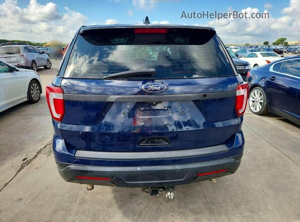 1FM5K8AR2KGA79110 2019 FORD EXPLORER Blue Vista trasera