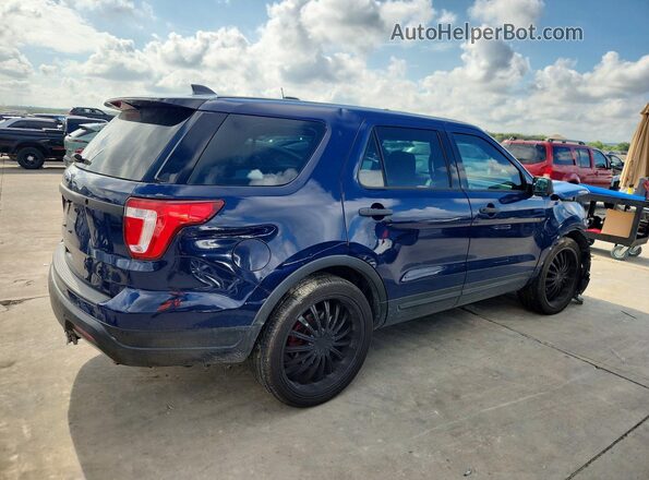1FM5K8AR2KGA79110 2019 FORD EXPLORER Blue Trasero derecho