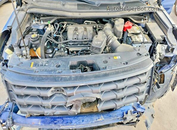 1FM5K8AR2KGA79110 2019 FORD EXPLORER Blue Vista interior trasera