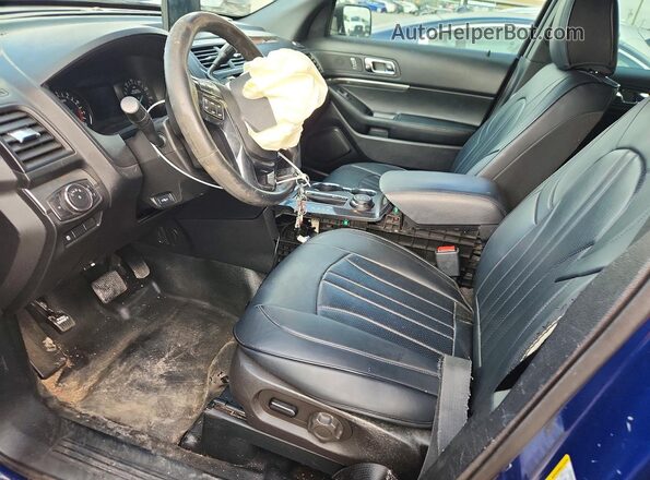 1FM5K8AR2KGA79110 2019 FORD EXPLORER Blue Vista interior delantera