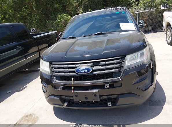 1FM5K8AR3GGD30790 2016 FORD UTILITY POLICE INTERCEPTOR Black წინა ხედი