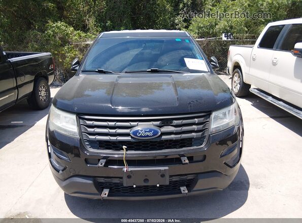 1FM5K8AR3GGD30790 2016 FORD UTILITY POLICE INTERCEPTOR Black ხელსაწყოთა პანელის ხედი
