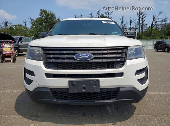 1FM5K8AR3JGC43138 2018 FORD EXPLORER White Դիմացի տեսք