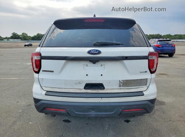 1FM5K8AR3JGC43138 2018 FORD EXPLORER White Հետևի տեսք