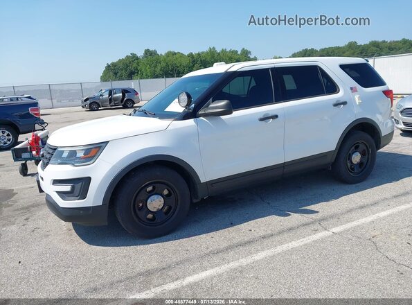 1FM5K8AR4GGD05655 2016 FORD UTILITY POLICE INTERCEPTOR White Front left