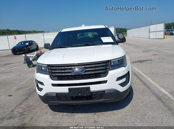 1FM5K8AR4GGD05655 2016 FORD UTILITY POLICE INTERCEPTOR White Instrument cluster view
