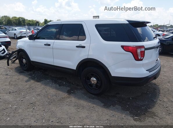 1FM5K8AR4JGA15925 2018 FORD POLICE INTERCEPTOR White უკანა მარცხენა