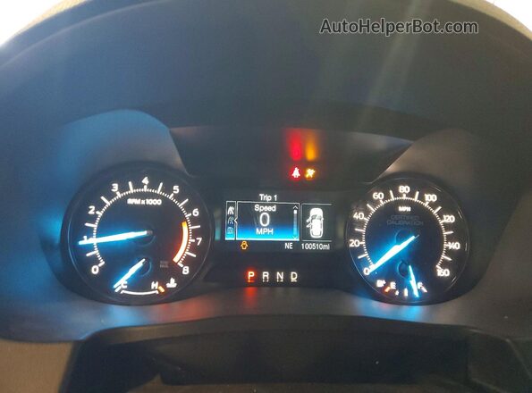 1FM5K8AR4KGB29022 2019 FORD EXPLORER Белый Вид щитка приборов