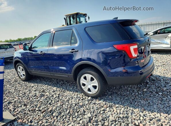 1FM5K8AR5GGA19197 2016 FORD EXPLORER Blue Trasero izquierdo