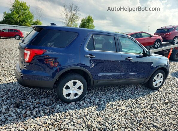 1FM5K8AR5GGA19197 2016 FORD EXPLORER Blue Trasero derecho