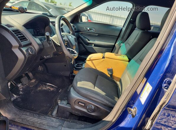 1FM5K8AR5GGA19197 2016 FORD EXPLORER Blue Vista interior delantera