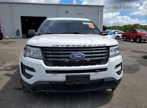 1FM5K8AR5JGA83764 2018 FORD EXPLORER White წინა ხედი