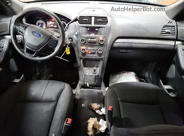 1FM5K8AR6GGA19029 2016 FORD EXPLORER Blue Widok deski rozdzielczej