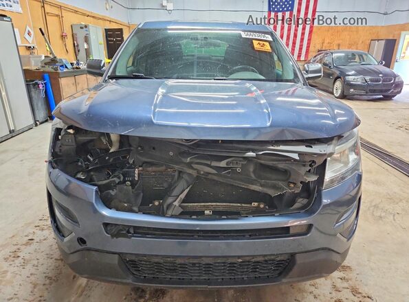 1FM5K8AR6GGA19029 2016 FORD EXPLORER Blue Widok z przodu