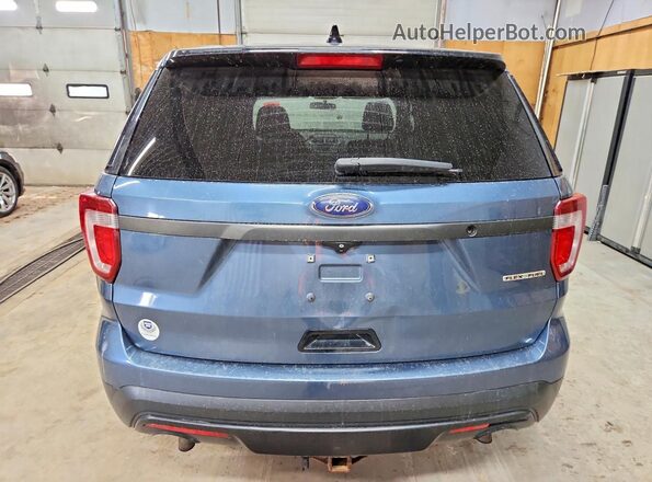 1FM5K8AR6GGA19029 2016 FORD EXPLORER Blue Widok z tyłu