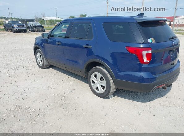 1FM5K8AR7GGA19203 2016 FORD UTILITY POLICE INTERCEPTOR Blue Հետևի ձախ