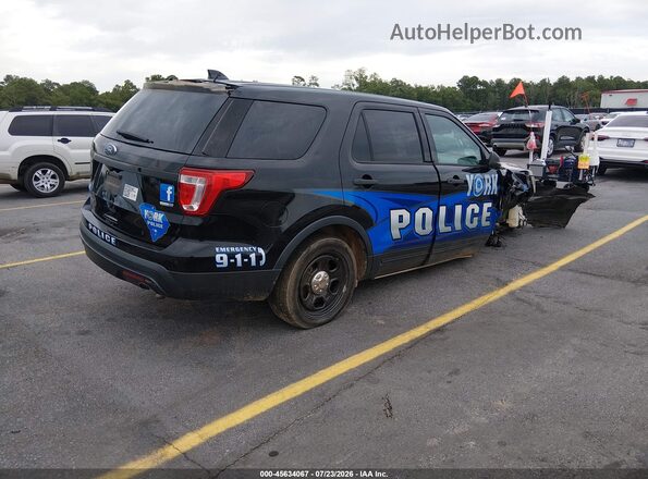 1FM5K8AR7GGA78655 2016 FORD UTILITY POLICE INTERCEPTOR Black Rear right
