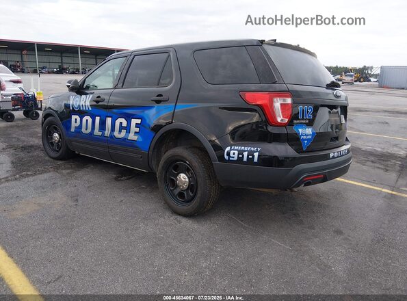 1FM5K8AR7GGA78655 2016 FORD UTILITY POLICE INTERCEPTOR Black Rear left