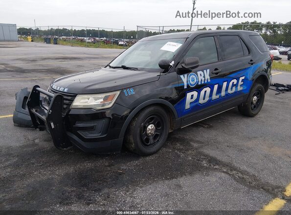 1FM5K8AR7GGA78655 2016 FORD UTILITY POLICE INTERCEPTOR Black Front left