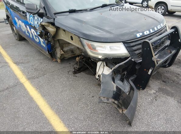 1FM5K8AR7GGA78655 2016 FORD UTILITY POLICE INTERCEPTOR Black Front view