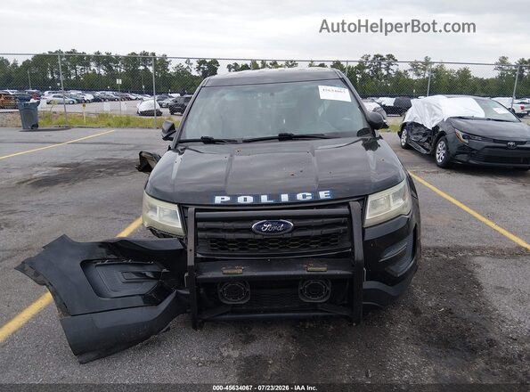 1FM5K8AR7GGA78655 2016 FORD UTILITY POLICE INTERCEPTOR Black Rear interior view