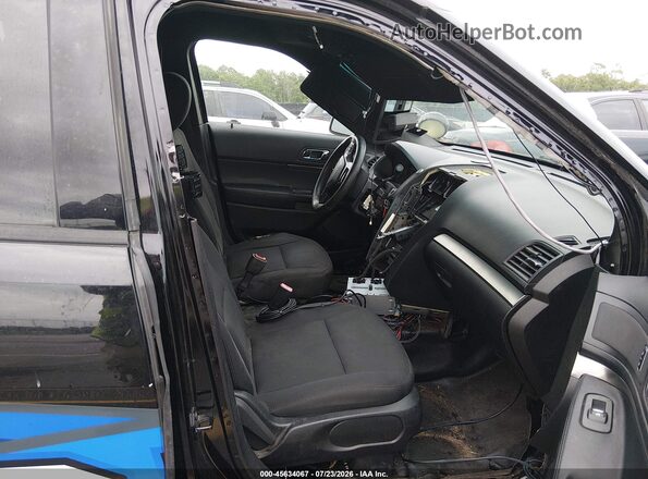 1FM5K8AR7GGA78655 2016 FORD UTILITY POLICE INTERCEPTOR Black Front interior view