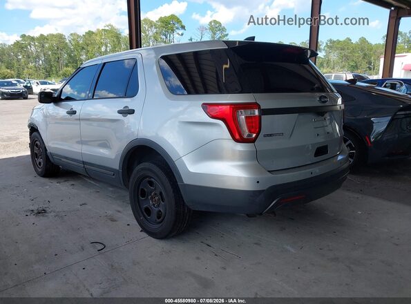 1FM5K8AR7HGA35886 2017 FORD UTILITY POLICE INTERCEPTOR Silver Rear left