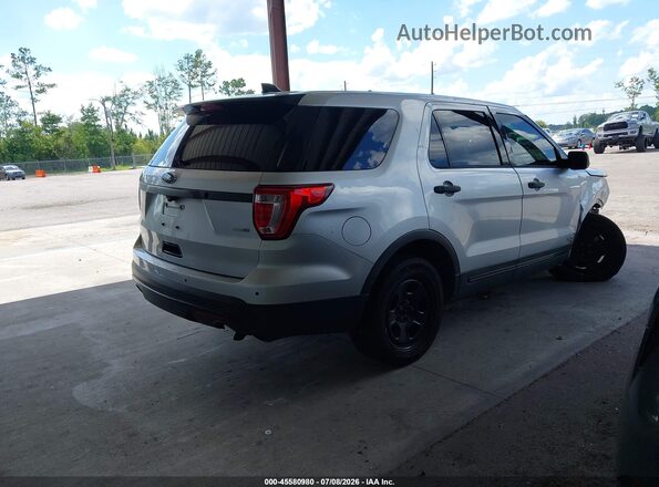 1FM5K8AR7HGA35886 2017 FORD UTILITY POLICE INTERCEPTOR Silver Rear right